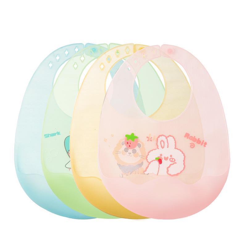Ultra-Thin Waterproof Silicone Bib for Babies - Soft and Durable Drool and Food Catcher