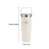 Large Capacity Insulation Cup, 30.43oz Drinking Coffee Water Cup With Straw, Simple Water Bottle