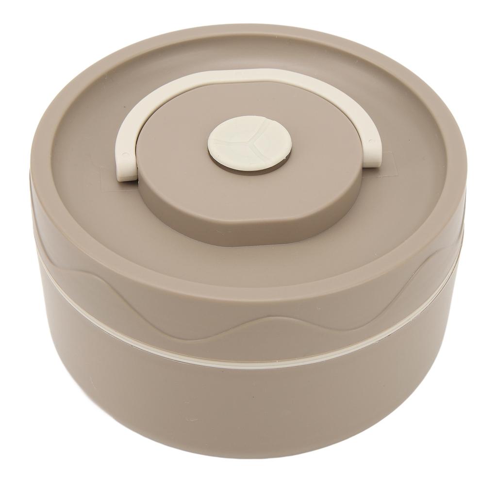 Thermal Cooking Pot 440ml 304 Stainless Steel Double Layer Portable Round Shape Thermal Lunch Container