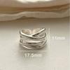 INS Fashion Creative Design Twist Cross Ring For Women Men Trending Irregular Metal Open Finger Rings Couple Punk Jewelry Gifts