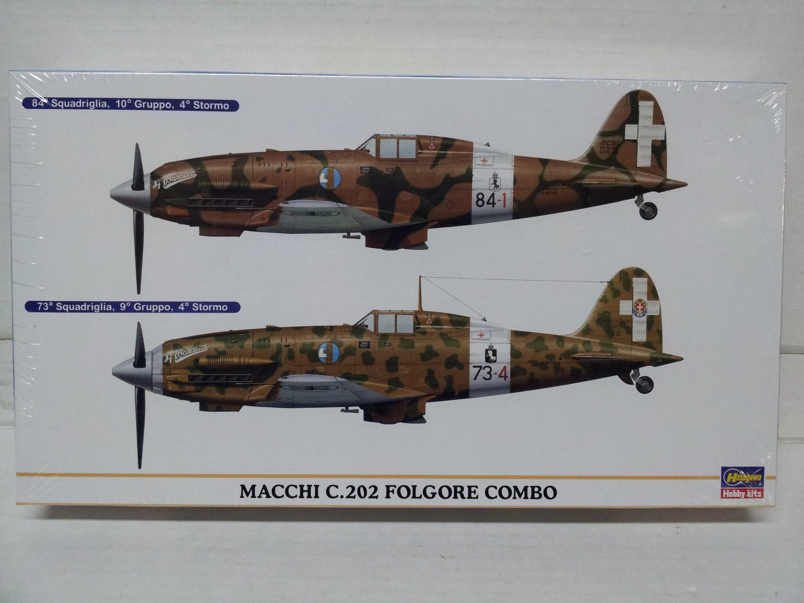 

Hasegawa Macchi Folgore Combo Set of 2 1/72 C.202