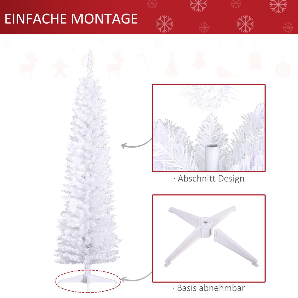 Artificial Christmas Tree 180 cm Artificial Fir Tree with 390 Tips, Christmas Tree, Christmas Decoration for Indoors