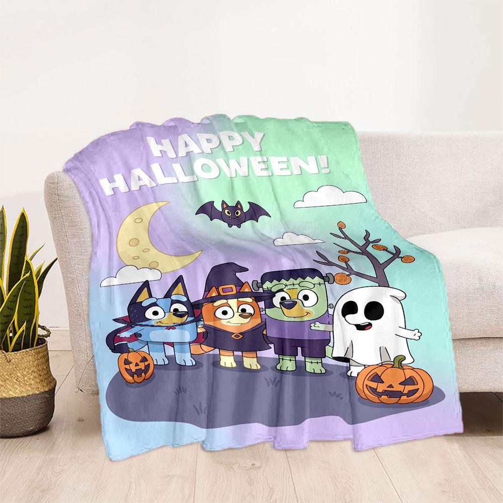 Halloween Night Adventure Blanket Warmthful Decor Suitable for Sofa Office Chair Seaside for All Seasons Modern Perfect Gift for Relatives and Friends