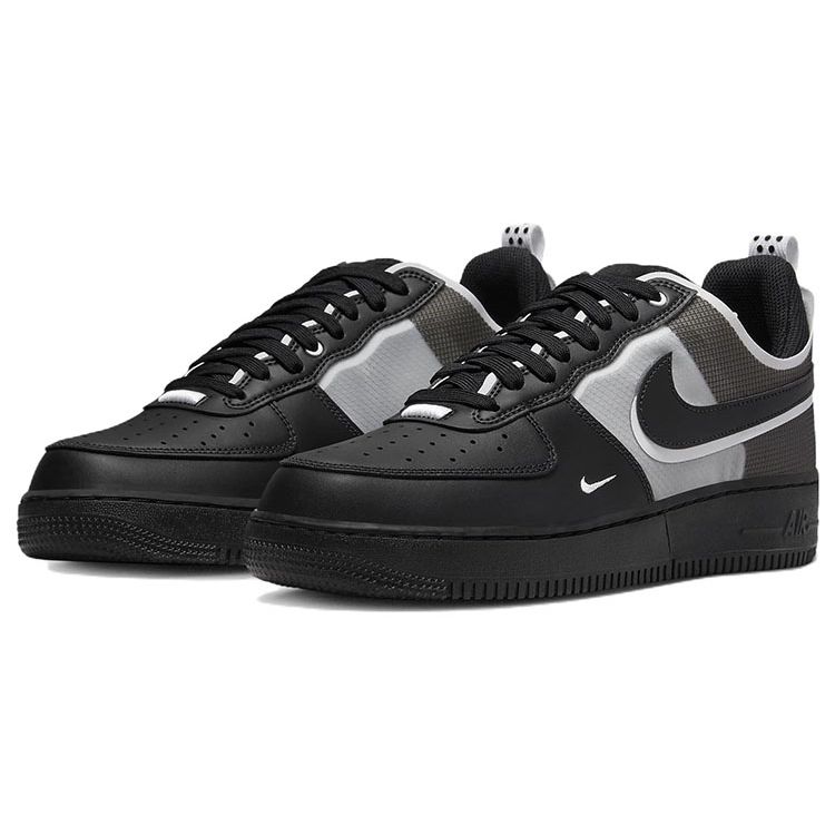 Nike Air Force 1 React Black White Unisex Sneakers DM0573-002