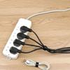1/3/5M Reusable Cable Organizer Tape Adjustable Self-Adhesive Wire Management Ties for Charger Earphone Mouse Desk Cord Storage