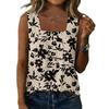 Women's Fashionable Casual Vintage Print Tank Top