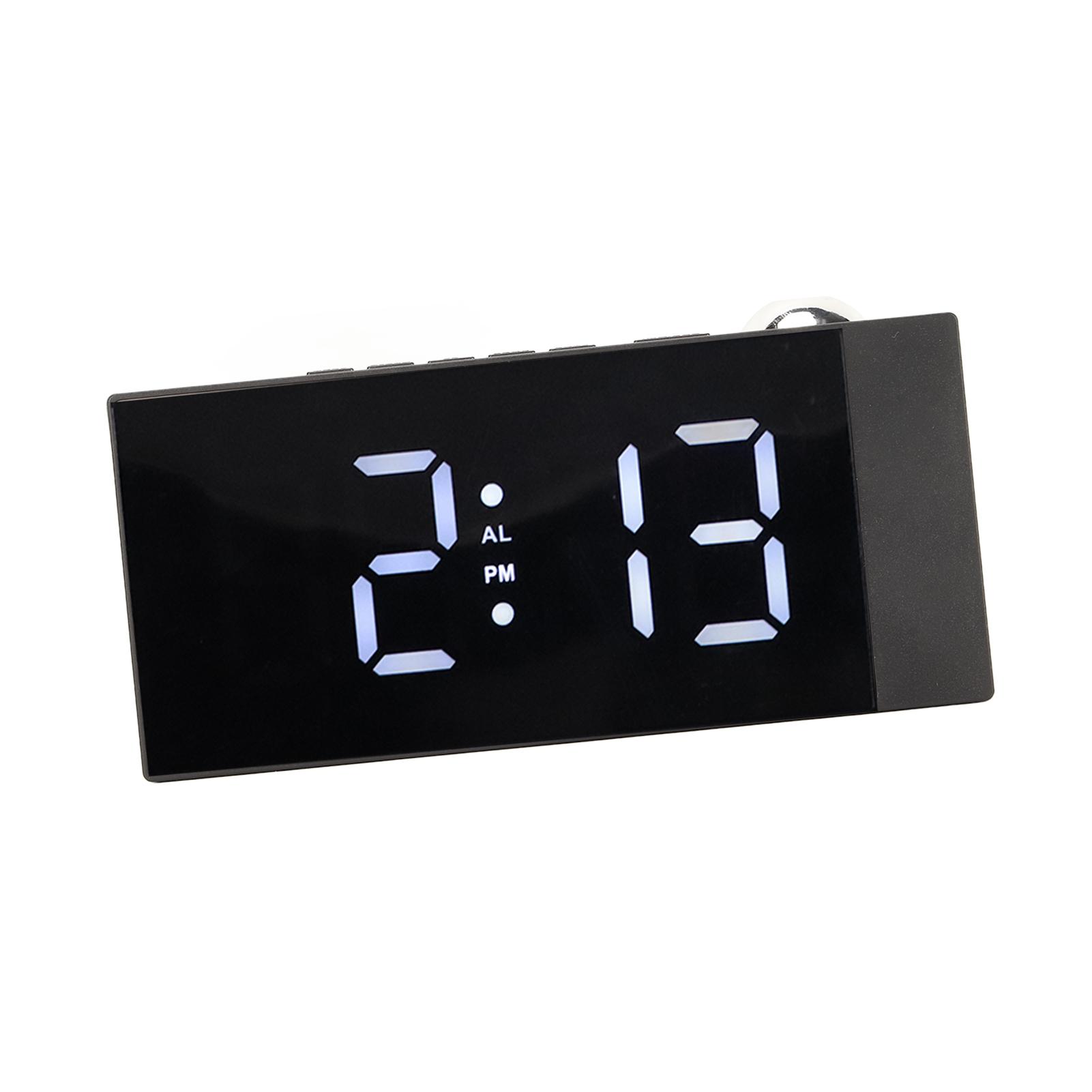 

Projection Digital Alarm Clock 180 Degree Rotation Brightness USB Charging LED Alarm Clock for Bedroom