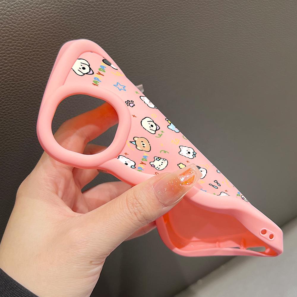 Gemaltes Muster Big Wave Edge Weiches Silikonmaterial Macaron-Telefongehäuse Stoßfestes Schutzgummigehäuse für iPhone Huawei Honor Infinix Tecno