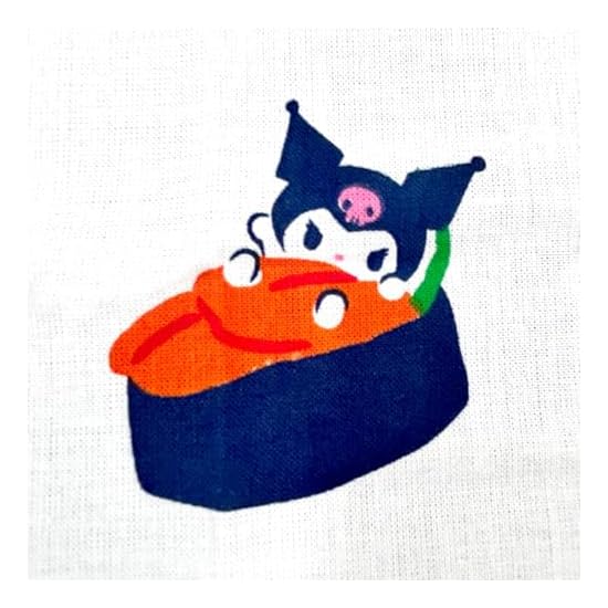Nomura Towel Sanrio Characters Made In Japan Japanese Pattern Tenugui Sushi Cinnamoroll 34×90cm 100%