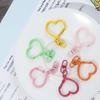 Heart & Small 8-Shape Ornament Keychain - Colorful Baked Paint Zinc Alloy Doll Bag Pendant.