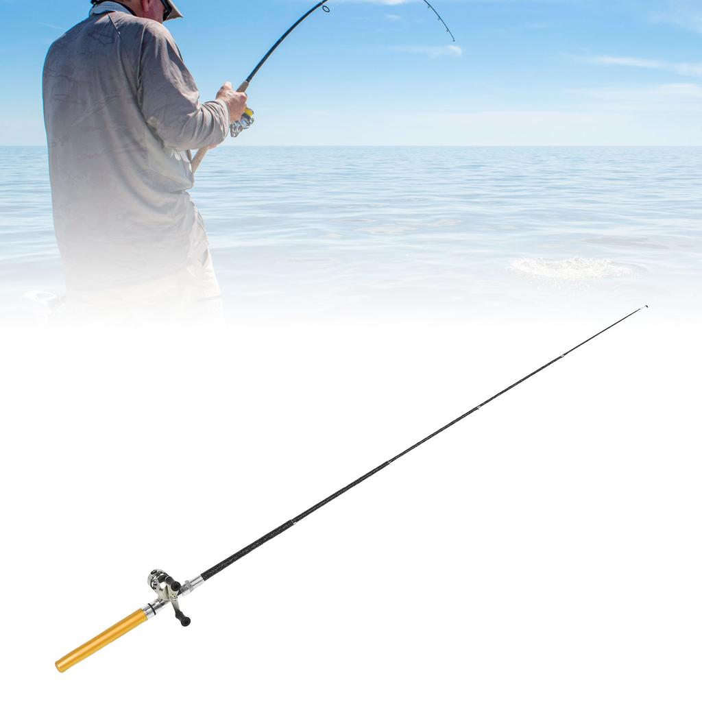 Fishing Rod Reel Combo Pen Portable Telescopic Lightweight Fib glass Fishing Rod Pen for Riv Lake