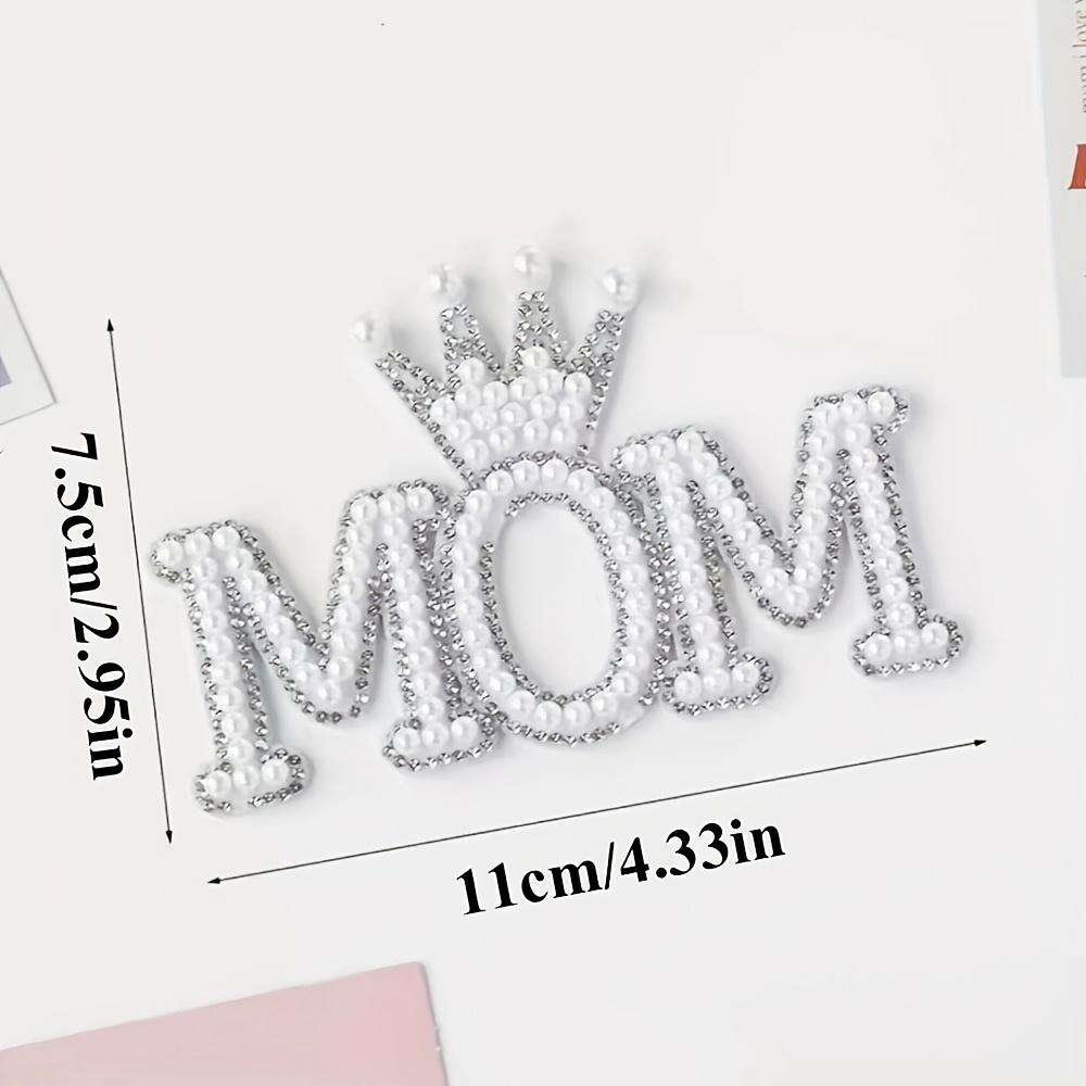 

5Pcs Cake Decor, Happy Mother s Day, English Alphabet Mom Pearl Queen Women s Day Cake Decoration 5pcs срібний