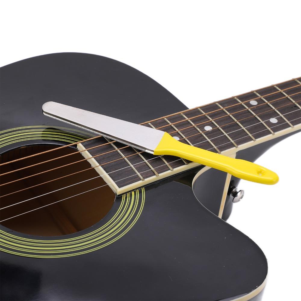 Yellow Fret Crowning File Metal Fret Dressing File  Musical Instrument Maintenance