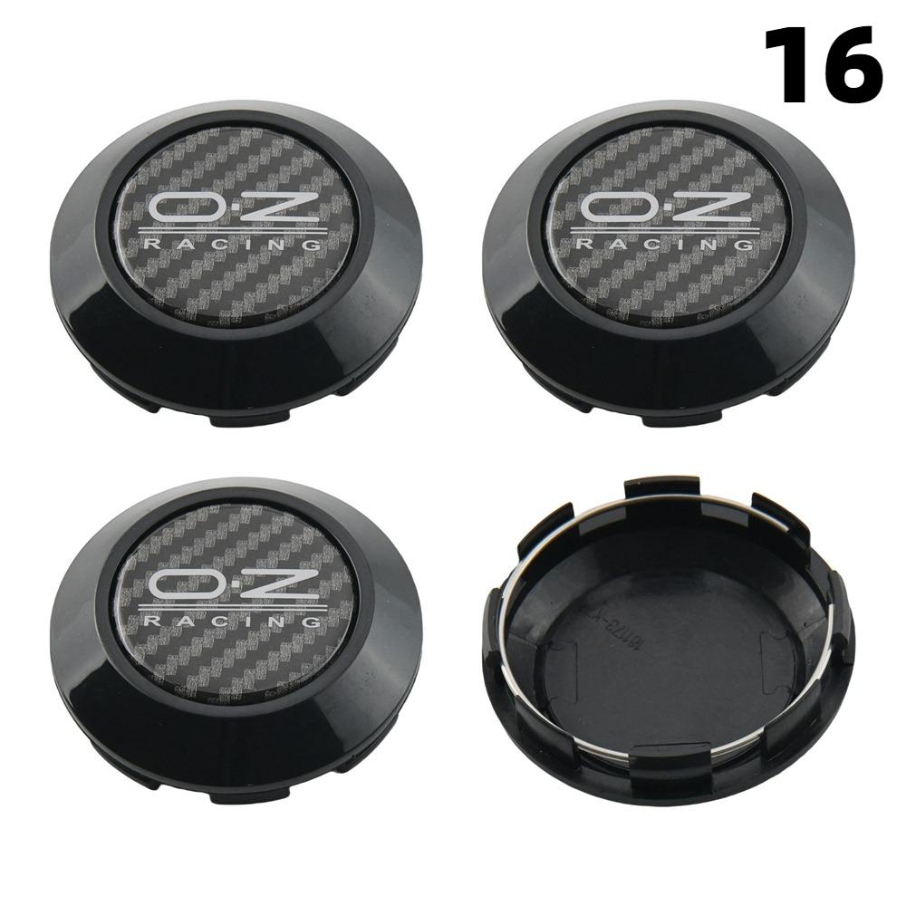 1 Juego/4 Piezas Diámetro Exterior 76MM / Diámetro Interior 72MM Tapa Para Llantas Tapacubos Centrales con Logo OZ Tapa de Rueda de Coche Deportivo Tapacubos