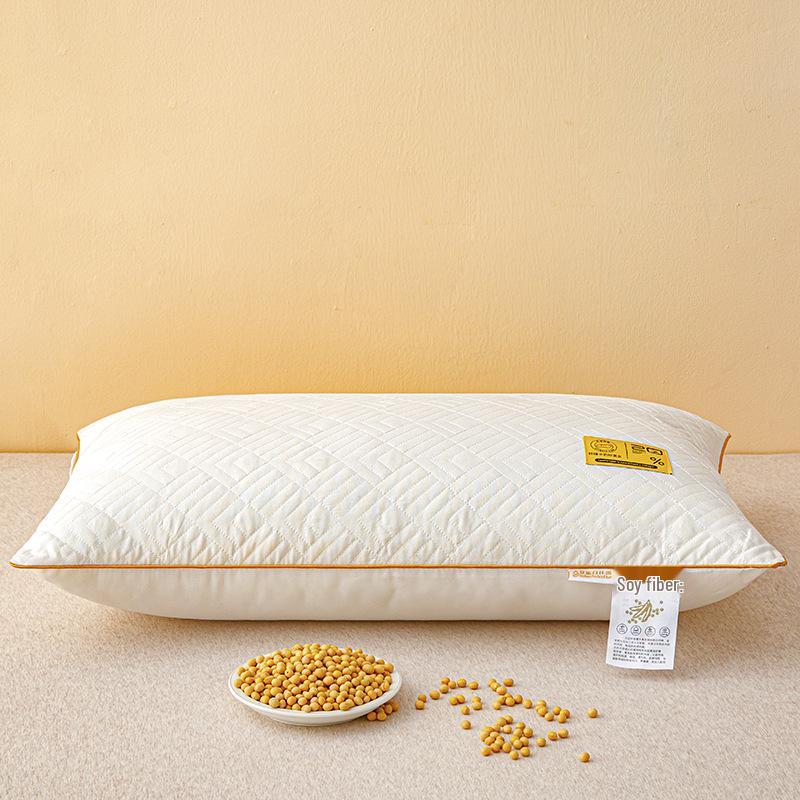 Breathable Soybean Fiber Neck Support Pillow for Comfortable Sleep