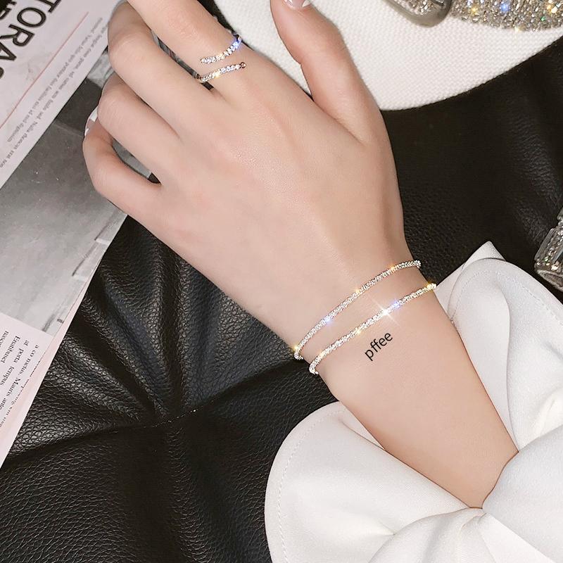 Silver 925 Certified Luxury Woman Jewelry 45cm Chains Necklace For Women Bling Bling Designer Necklaces Female Gift