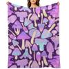Spooky Mushroom Hunt Throw Blanket Beach Luxury Picnic Shaggy Blankets