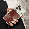 Dazzling Laser CD Pattern Large Window Bumper Case For iPhone 17 16 15 14 Pro Max Shockproof Crystal Camera Protection Cover