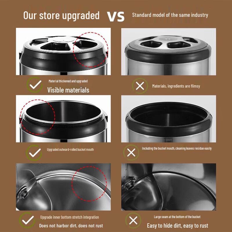 Commercial Stainless Steel Insulated Beverage Dispenser with Faucet