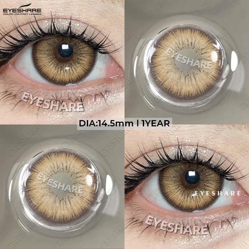 EYESHARE New Colored Contact Lenses Blue-Green Fashion Eyeglass Lenses Black Natural Beauty Lenses Pink Coffee Gentle Lenses Brown Lenses 1 Pair