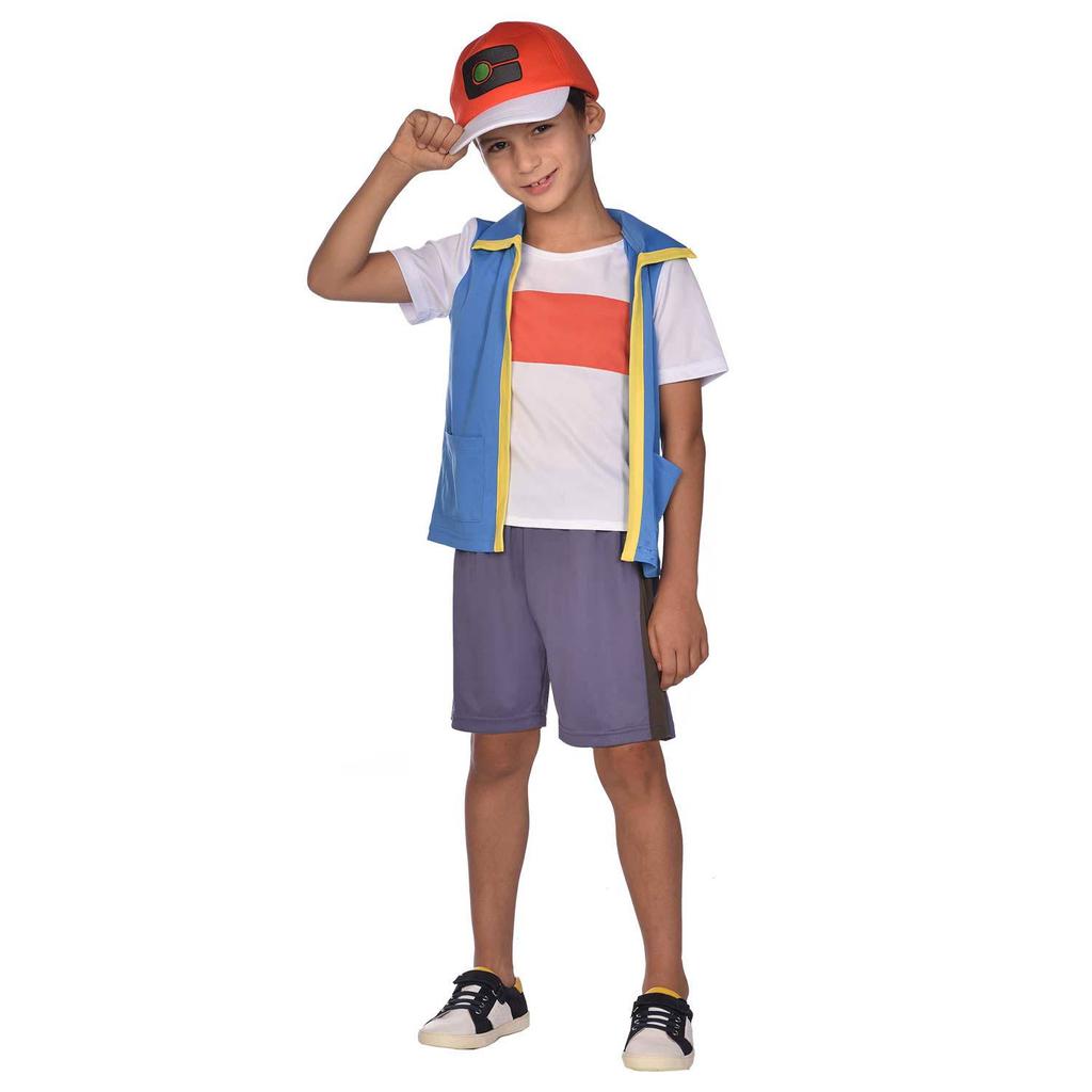 Pokemon Ash Costume Outfit 4-6 Years
