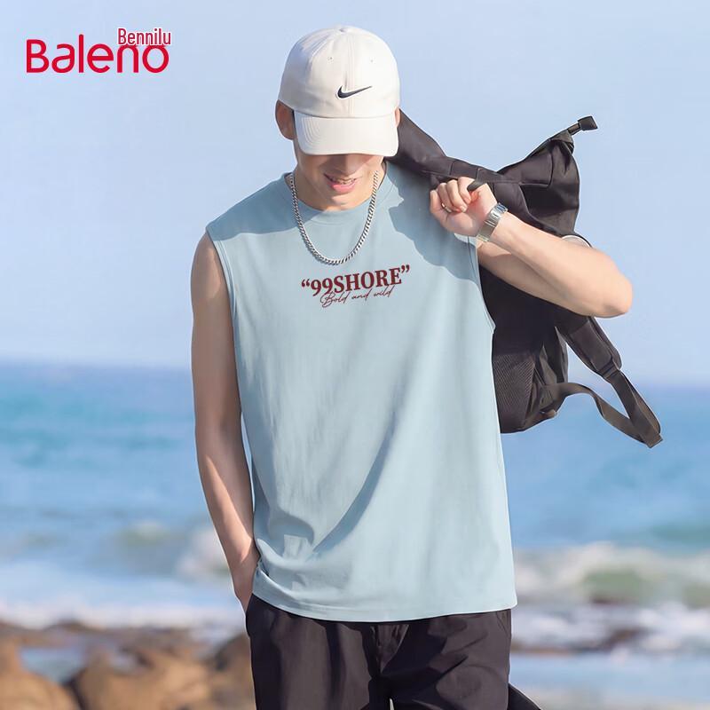 Baleno Men s Loose Fit Ice Silk Sleeveless T-Shirt XL