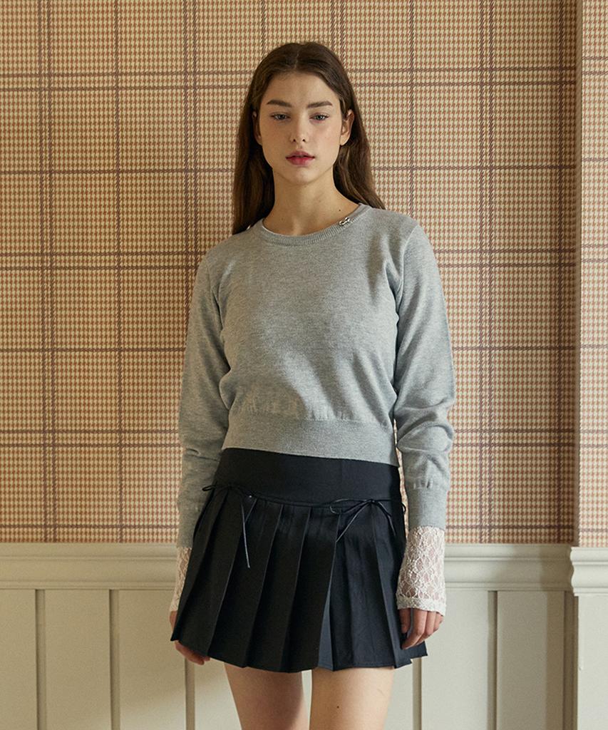 PINK PINEAPPLE Standard Round Knit_Grey