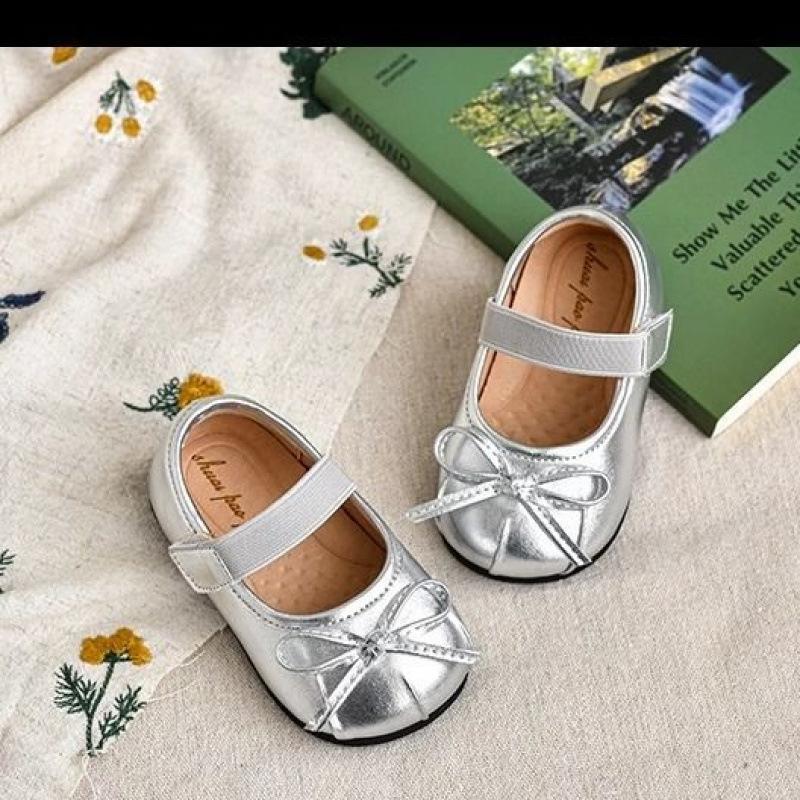 Girls Princess Bowknot Breathable Single Shoes For Kids