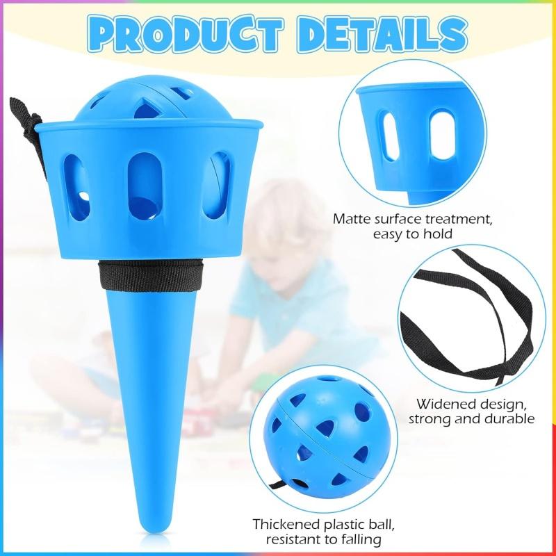 Ball Catch Game Hand Eye Coordination Ball Catching Cup Classic Outdoor Tetherball Catch Game for Outdoor Sports Party Games