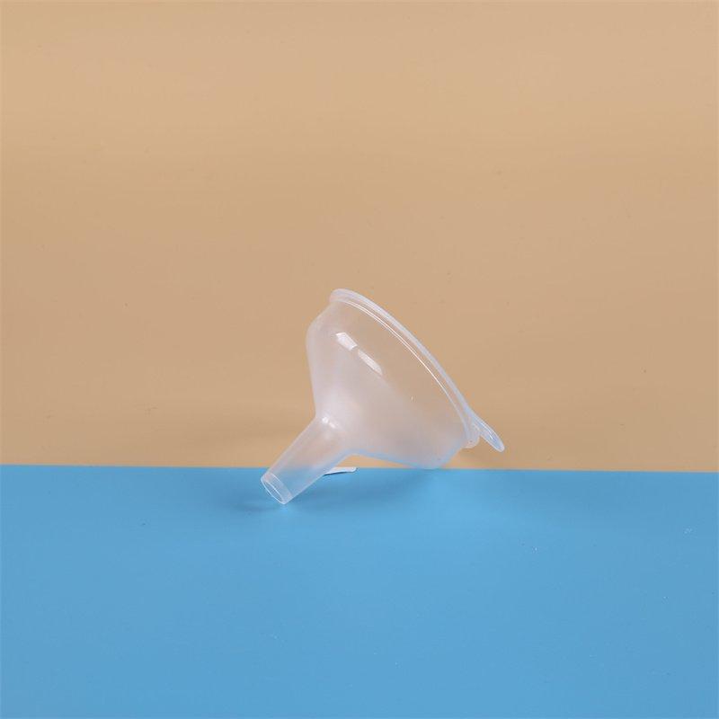 10*50mm Przezroczysty Plastikowy Lejek Lejek do Opakowań Kosmetycznych Miniaturowy Przedmiot Codziennego Użytku Ogólnego Zastosowania
