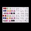 Rubber Needle Earrings, Acrylic Colored Pearls, and Silver Plated Earrings For DIY Jewelry Making Accessories