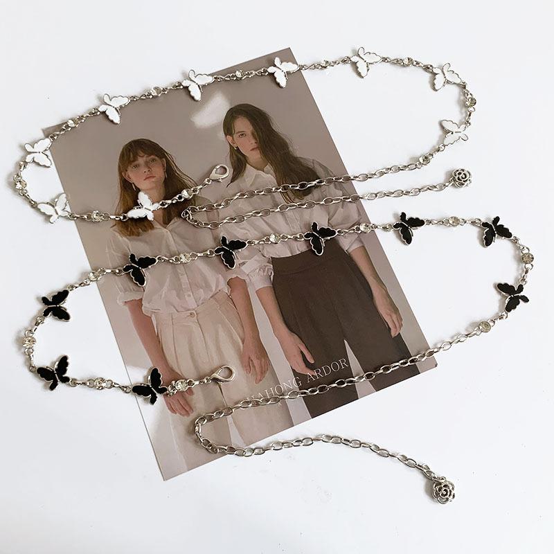 Accessories, Simple Thick Chain Trousers Body Chain Personalized Punk Diamond Chain Single Layer Belt