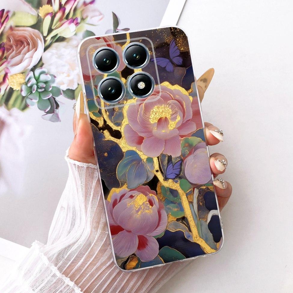 Transparent Casing For Xiaomi 14T Pro Case Cute Cat Luxury Fashion Butterfly Funny Cool Painted Cover 2407FPN8EG