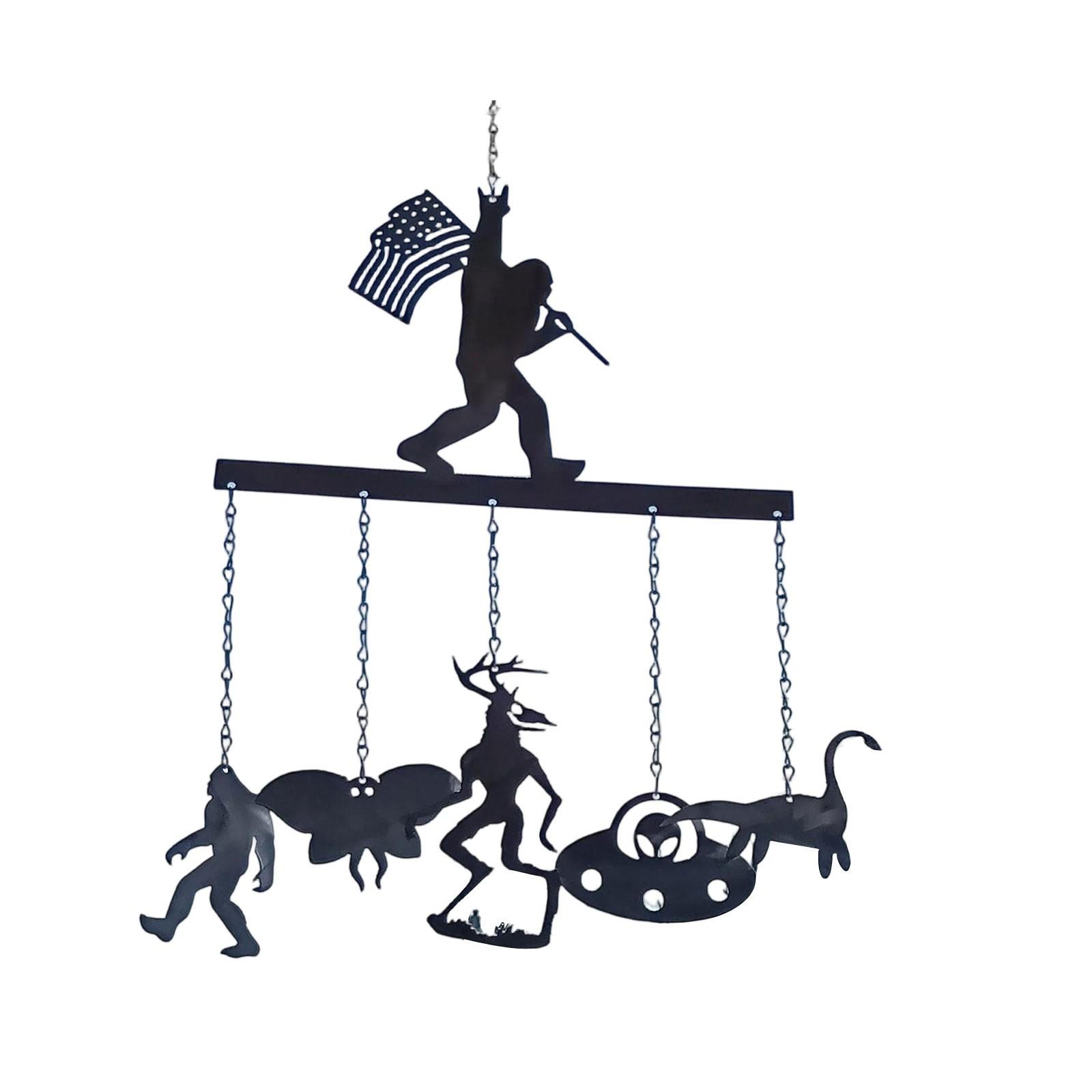 

Колокольчики ветра для улицы,Украшения,Колокольчик ветра с качающимся дизайном Мемориальные подарки/Подарок на день рождения Металлические колокольчики ветра для улицы/дома,Сад, One Size