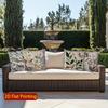 2D Floral Embroidered Pattern Decorative Cushion Covers Pattern Cushion Cover Suitable For Sofa Bedroom Car Pillow Cover