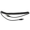 Metal Detector Spring Power Cable Black for GFX7000 4500 5000 Power Cord 1 Meter