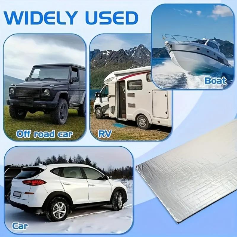 10Pcs Car Sound Insulation Door Sound Deadener Heat Insulation Engine Hood Heat Insulation Drain Pipe Sound Reduction Pads