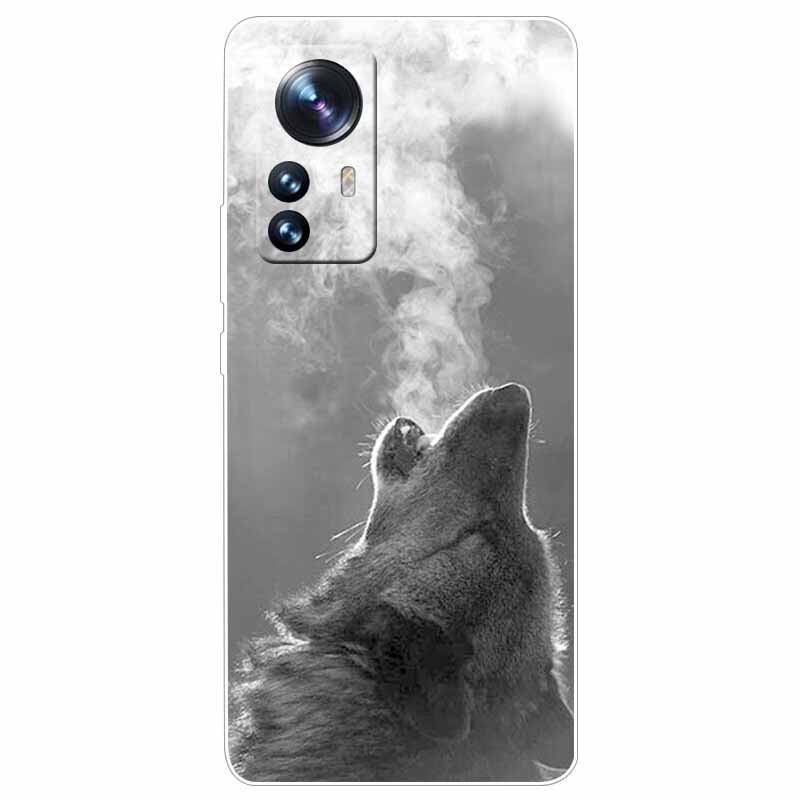 For Xiaomi 12T Pro 5G Case 12 T Cat Space Soft TPU Clear Silicone Funda Cases for Xiaomi 12T 5G Cover 12TPro Shockproof 2022