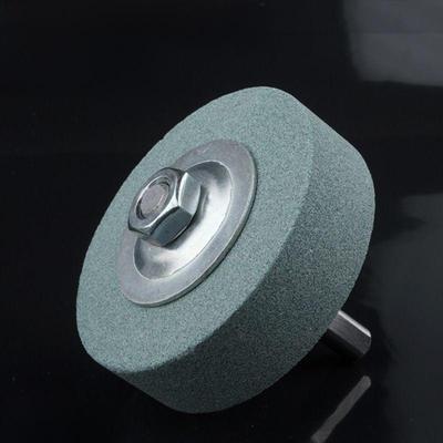 Green Electric Drill with White Corundum Grinding Wheel for Metal and Kitchen Knife Polishing (75/90).