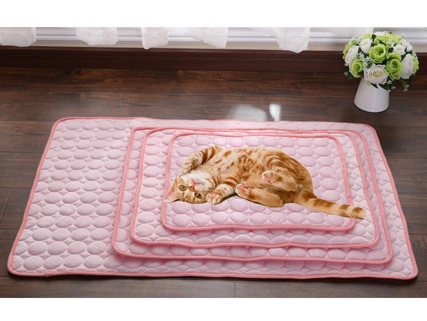

Охлаждающий коврик для животных: Ледяной шелк гнездо для собак и кошек, одеяло для дивана 40x30 cm розовый
