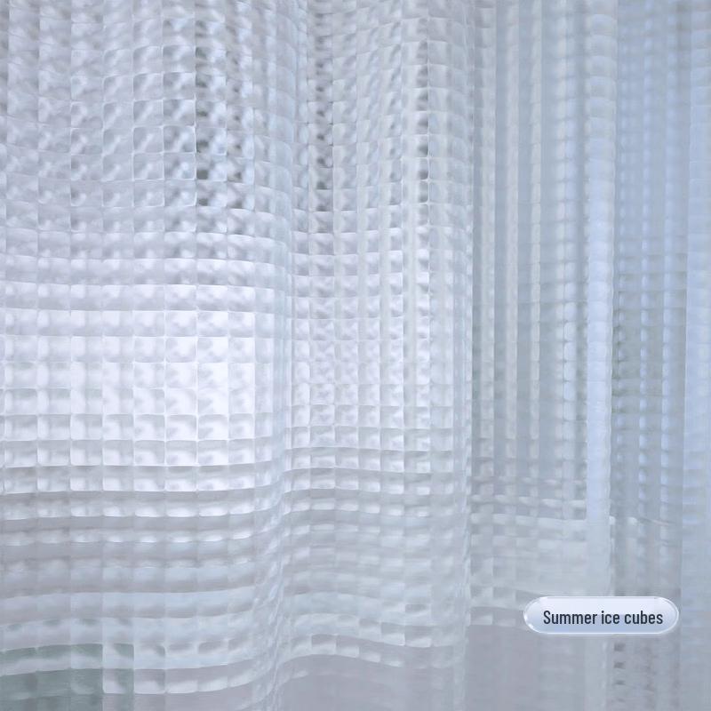 EVA Summer Ice Cube Shower Curtain