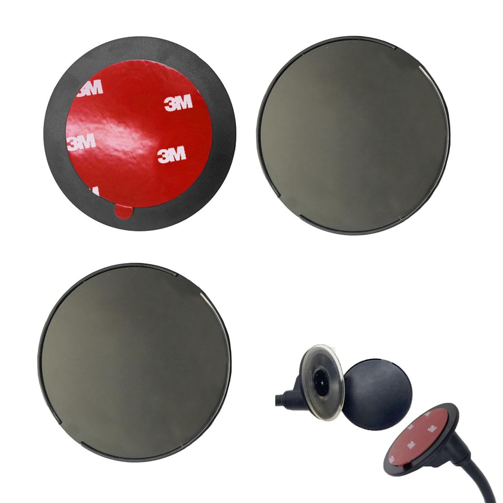 

Mirhua Присоска Основание Автомобильный держатель Клейкая подушка Автомобильная присоска Приборная панель с 3M Diameter 73mm чёрный