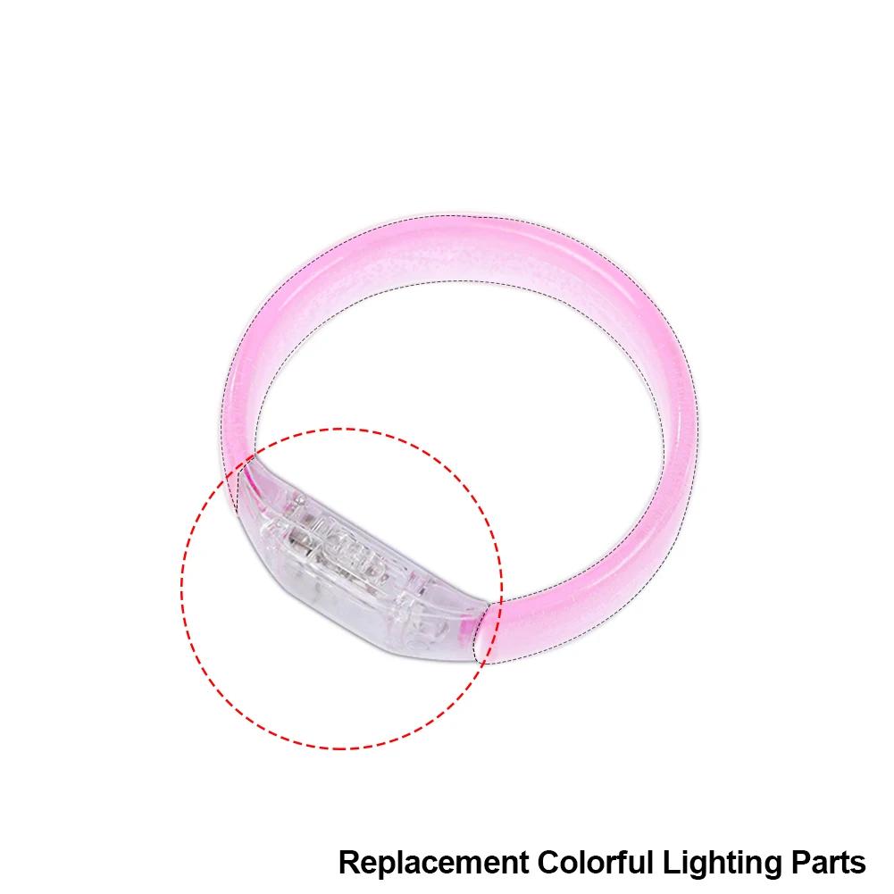 Fancyfamily 1PC Acrylic LED Luminous Wide Wristband Bubble Bracelet Bar Party Decoration