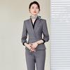 Women's Professional Slim Fit Long Sleeve Suit Set with Trousers