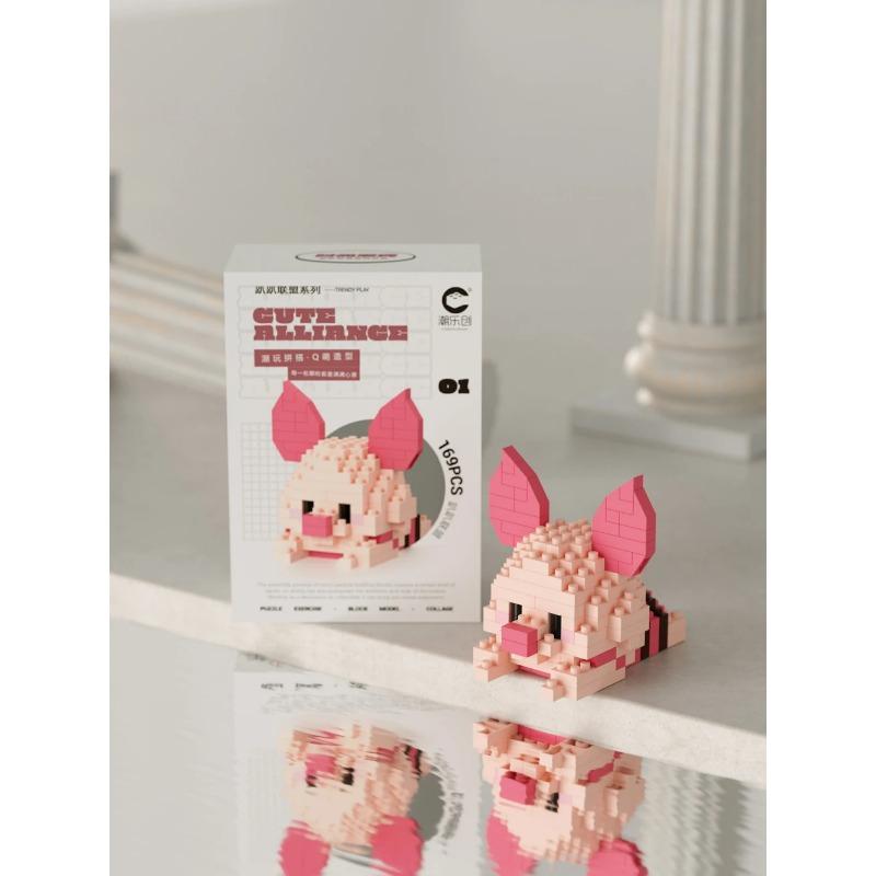 MINISO Cartoon Ornaments Micro Building Blocks Action Figures Nano Blocks Disney Sanrio Kids Toys Christmas Birthdays Gifs