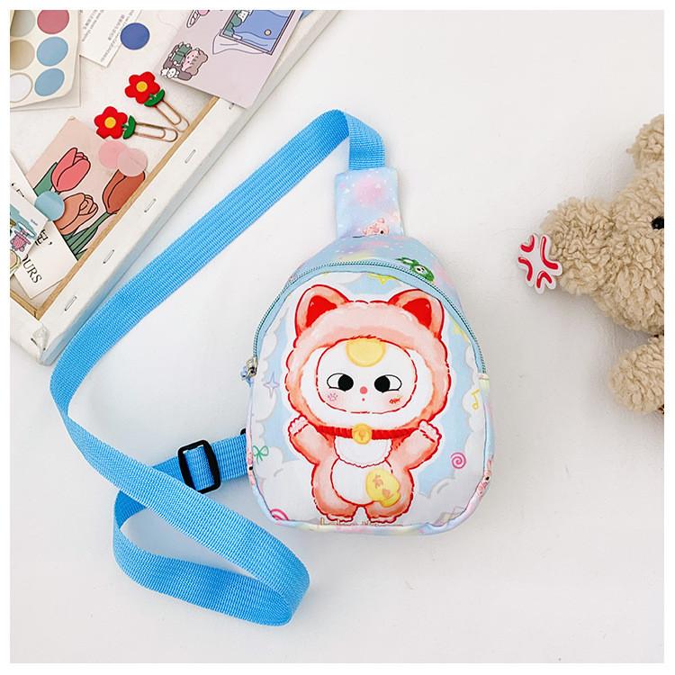 Baby Three Printed Children Shoulder Crossbody Chest Bag Outdoor Cartoon Wallet