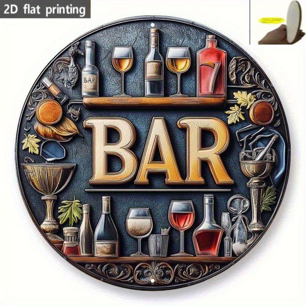 Segno in Latta Metallico Birra Decorazione Murale 20x30cm