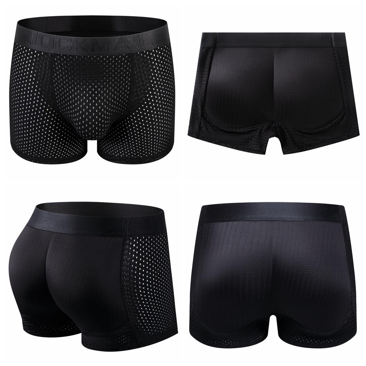 

Мужское нижнее белье Boxer JOCKMAIL с подтяжкой и подъемом бедер M чёрный