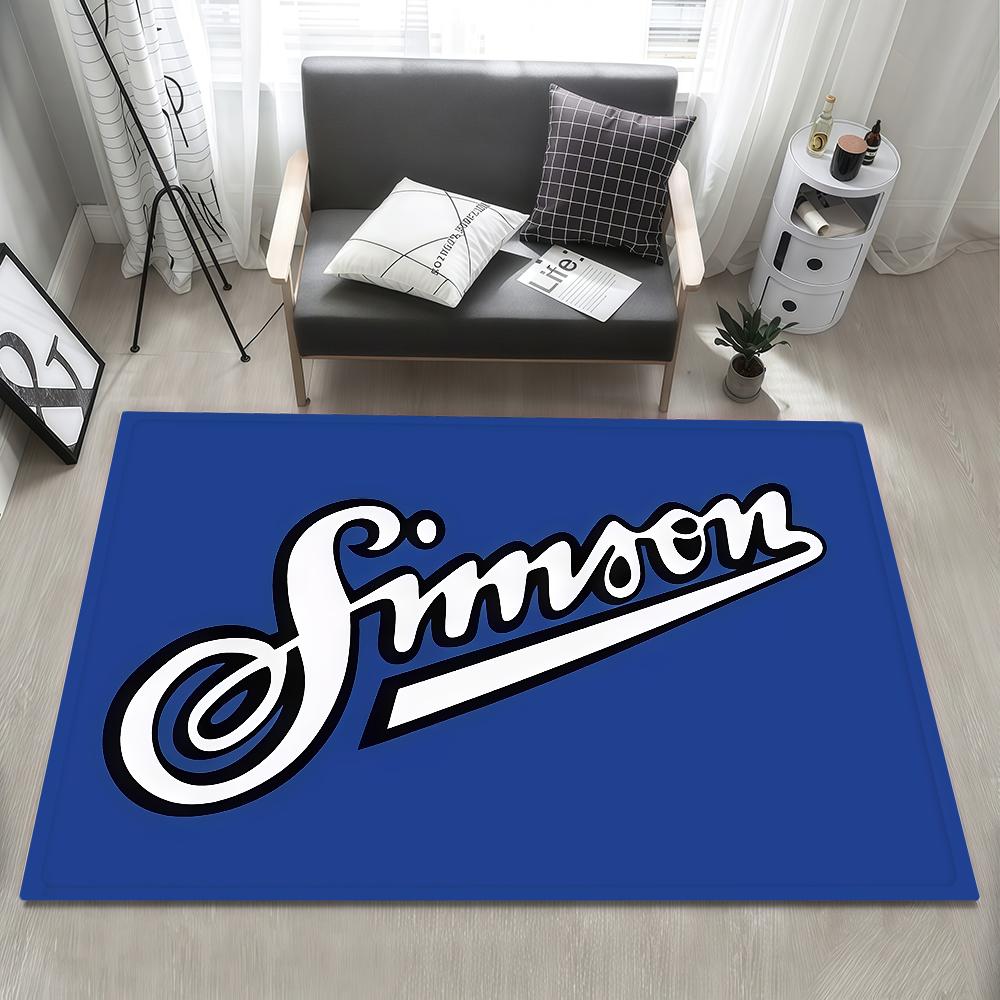 Rohožka k posteli Logo motocyklu Vstup S-Simson Koupelnová podlahová dekorace Chodba Rohožka Koberec Obývací Cool místnost Balkon