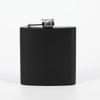 8oz Matte Black Stainless Steel Portable Hip Flask